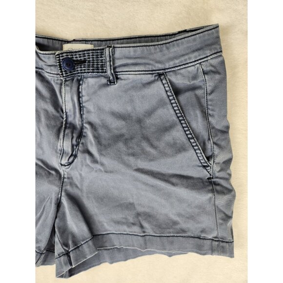 Anthropologie Women's Chino Shorts Size 32 Relaxed Grey - Picture 3 of 13